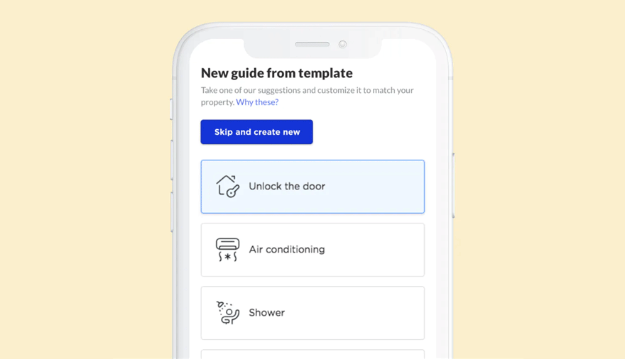 Try making your first guide stock photo - screenshot of guide creation interface