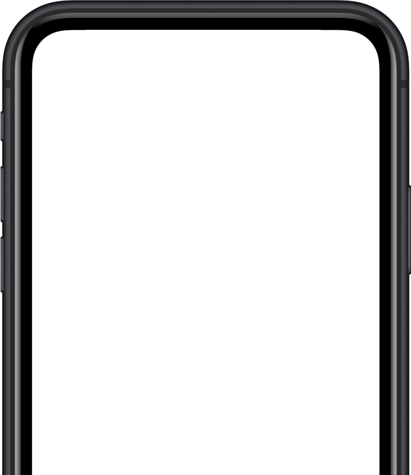 Iphone template wrapper with space for media where the screen is